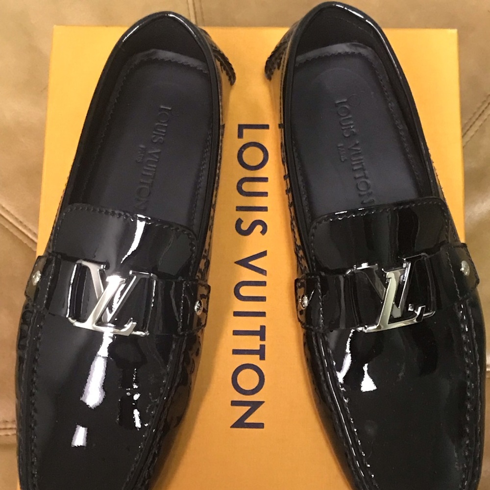 LOUIS VUITTON PATENT LEATHER LOAFERS.    SOLD!SOLD